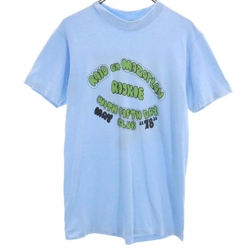 HANES 70s Vintage Orange Tag Made In USA Short Sleeve T-shirt M Men's Used