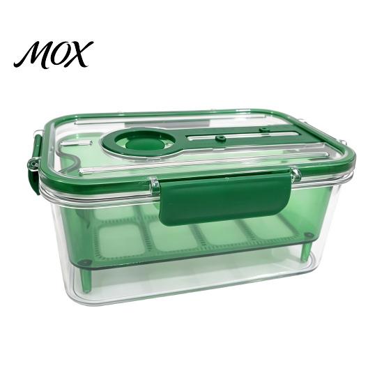 Breathable Food Container Crisper Box, with Mesh Drain Strainer, Tofu Whey Refrigerator Organizer Bin Separation Container, for Fresh Fruit Vegetable