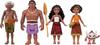 Mattel Disney Moana 2 Canoe Crew Playset with 5 Small 3 Signature Outfits Inspired by the Movie Toy Moana's Figures, & Accessories,