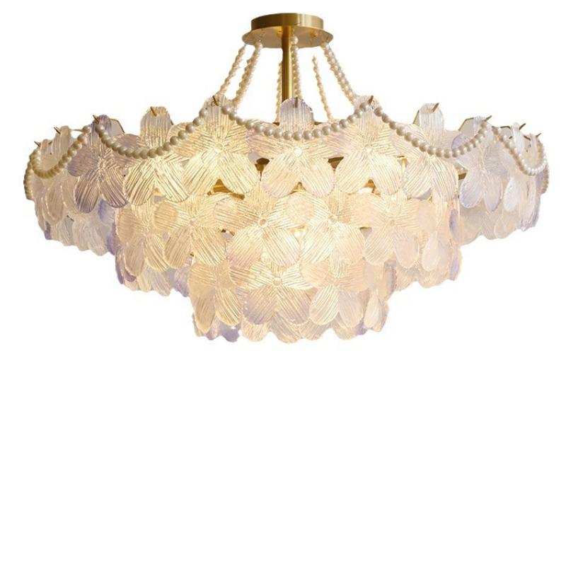 Французская хрустальная люстра, современная простая и атмосферная лампа для главной спальни, столовой