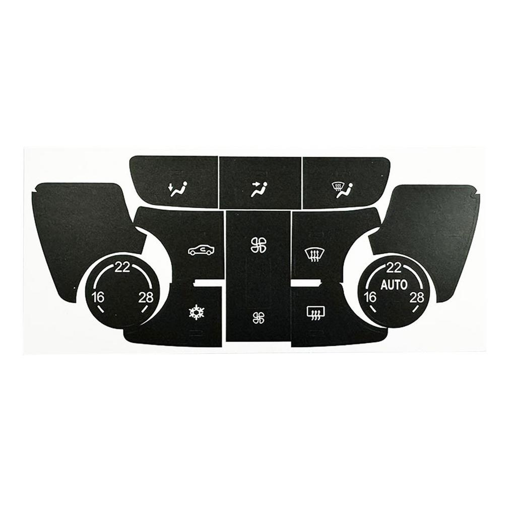 1 Set Car A/C Air Condition Climate Control Black Button Repair Decal Sticker Set For Buick For Verano For Encore