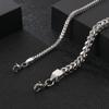 Japan and Korea Trend Versatile Stainless Steel Front and Back Chain Men's Bracelet Creative Retro Hipster Titanium Steel Accessories