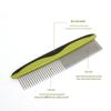 Pet Detangling Comb for Dogs – Plastic Handle, Steel Needle, Flea Comb