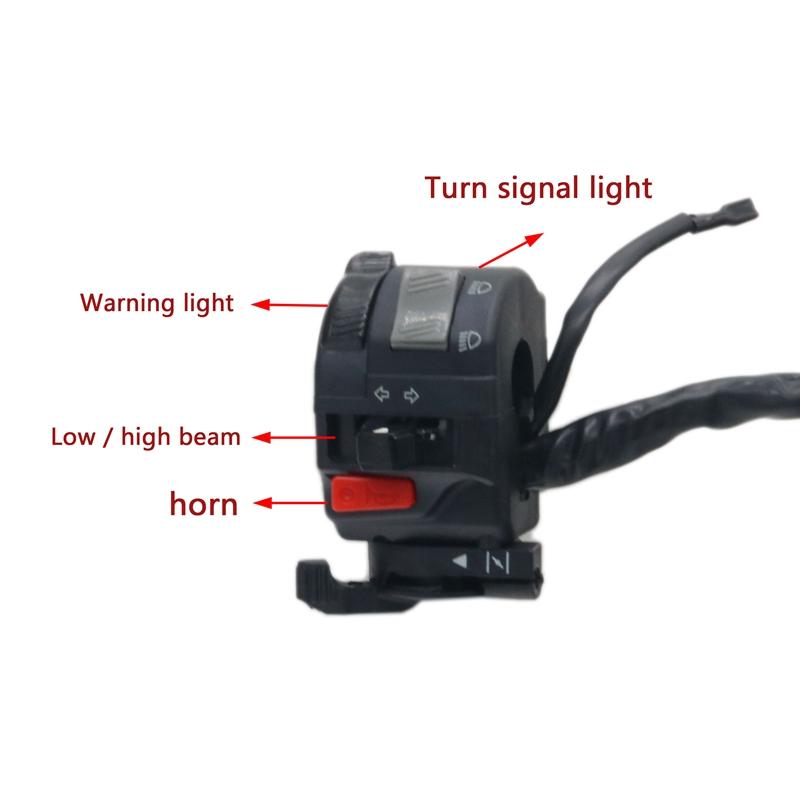 LMoDri переключатели для мотоциклов, кнопка звукового сигнала для мотоцикла, сигнал поворота, электрическая противотуманная фара, пусковой переключатель контроллера на руле для