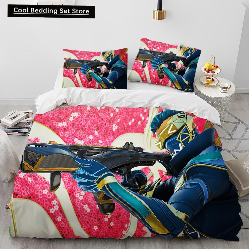 A-Apex Legends Game Gamer Cartoon Comforter Постельный комплект, пододеяльник, постельный комплект, пододеяльник, наволочка, комплект постельного белья размера «king-size»