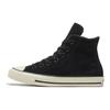 Converse Chuck Taylor All Star Круглый носок Шнуровка Нескользящая Износостойкая Обертывание Теплые Высокие парусиновые женские черные