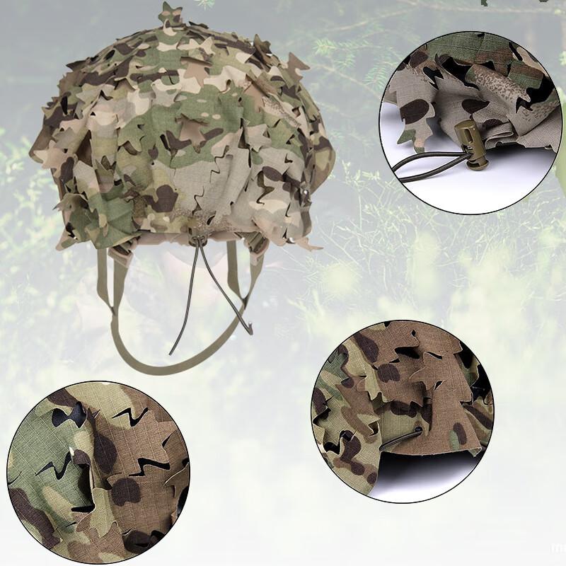 Multi-Terrain Camouflage Helmet Cover (Semi-Circular Cut)