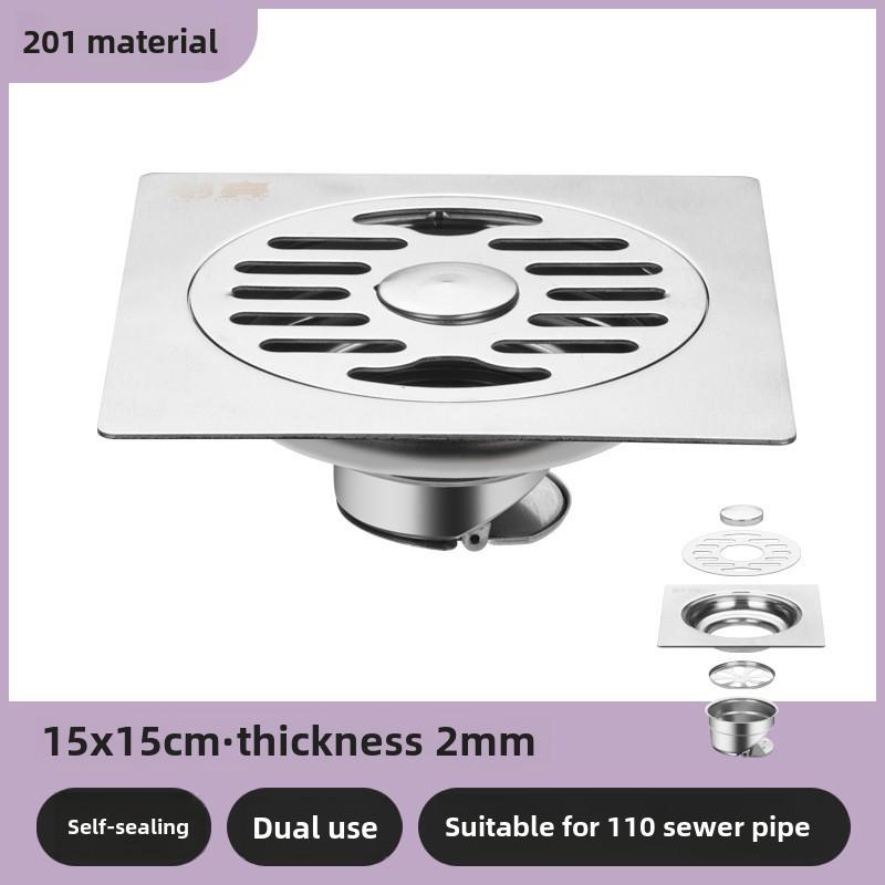 304 Нержавеющая сталь дезодорант сливной напольный для ванной комнаты и стиральной машины