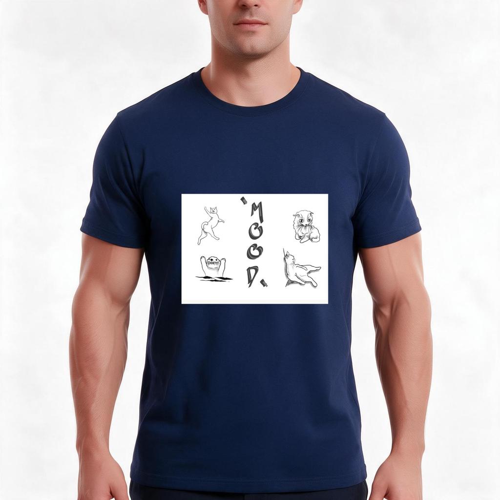 Just Cute Animals In A Mood Tshirt Summer Casual Cotton Tee Oversized Streetwear Tops Vintage Graphic Print 100 Cotton