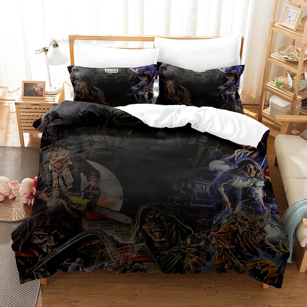 Chucky Bedding Set Single Twin Full Queen King Size Bed Set Aldult Kid Bedroom Duvetcover Sets 3D Halloween