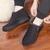 Зимняя старая хлопковая обувь, мужская водонепроницаемая нескользящая теплая, плотная и тяжелая легкая обувь для папы среднего и пожилого возраста