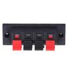 10Pcs Speaker Terminal 4 Way Block Quick Connect Loudspeaker Solder Audio Test Clamp 0?250V