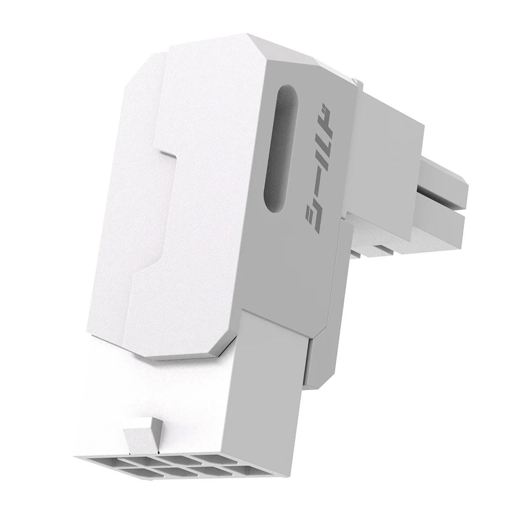 8-Pin PCIe GPU Power Adapters Head Power Interfaces Steering Head Graphics Card Power Adapter Connector for Desktops Graphics