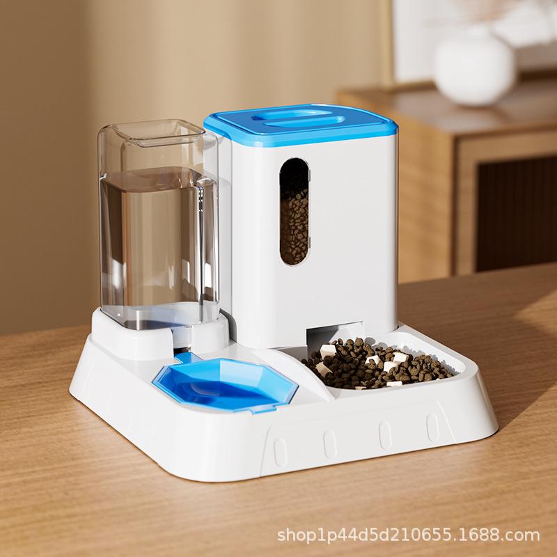 Automatic Pet Fountain & Feeder - Keeps Cats & Dogs Hydrated Without Wetting Mouth