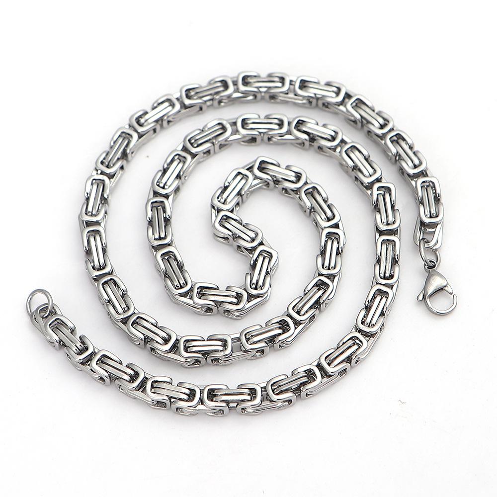 Ожерелье из нержавеющей стали с головой волка викингов, кулон с головой быка, ожерелье в стиле хип-хоп, панк, мужские украшения из нержавеющей стали