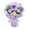 Crochet Flower Bouquet Artificial Flowers Home Decoration Knitting Mother Day Gift for Birthday