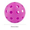4 Pcs Durable 40 Holes Pickleball Balls High Elasticity Pickle Balls for Standard Pickleball Sport Training Practice