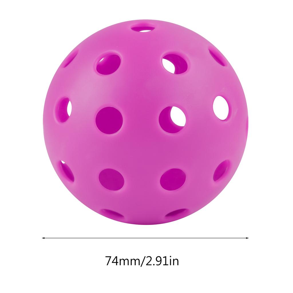4 Pcs Durable 40 Holes Pickleball Balls High Elasticity Pickle Balls for Standard Pickleball Sport Training Practice