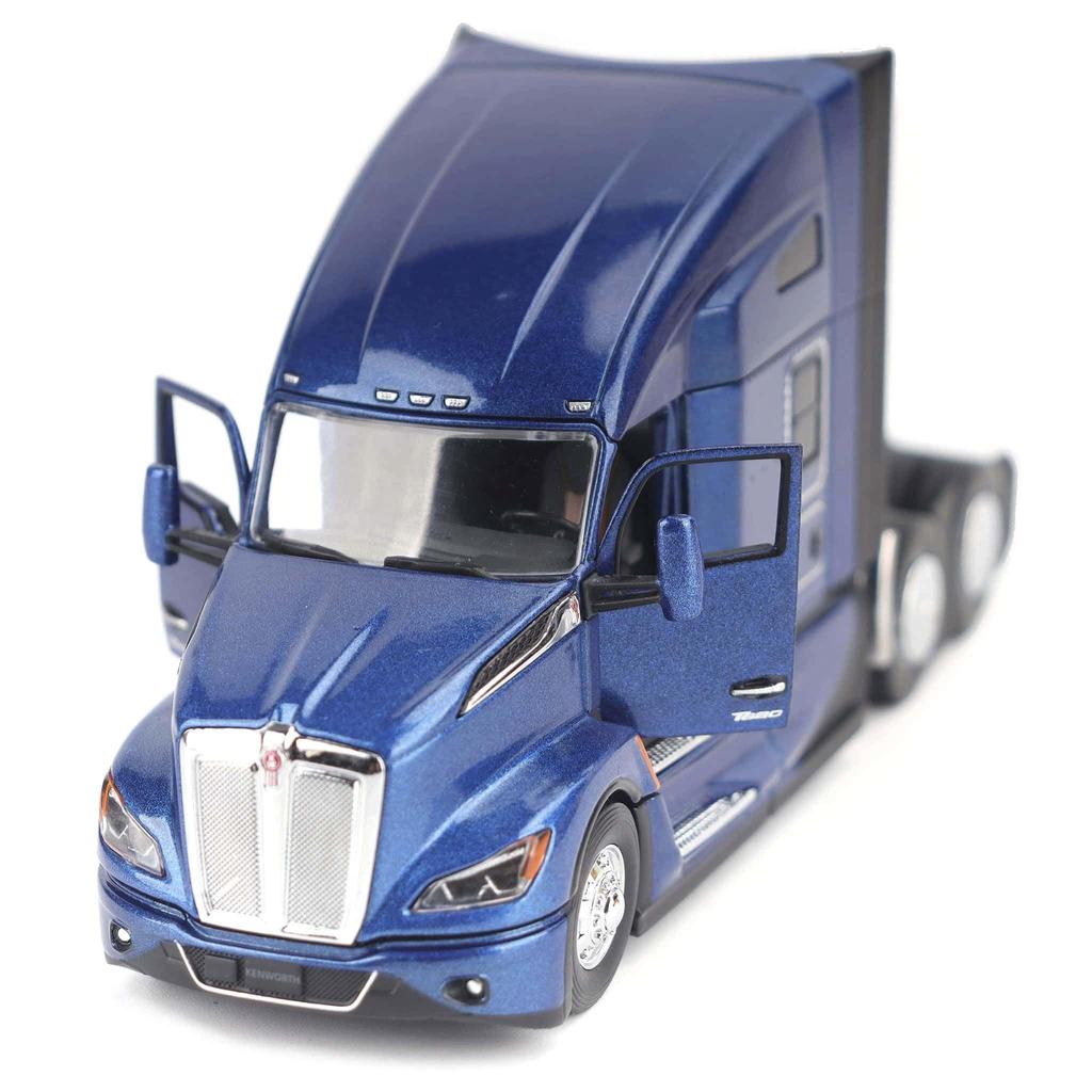 Diecast Masters | Kenworth T680 - Насыщенный лазурный | 1:Официально лицензированный литой полуприцеп масштаба 50 | Модель 71108