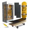 Popscotch Finger Finger Skateboard Wooden Fingerboard with Original Sheet Skateboard, Toy, Non-Slip (Smile)