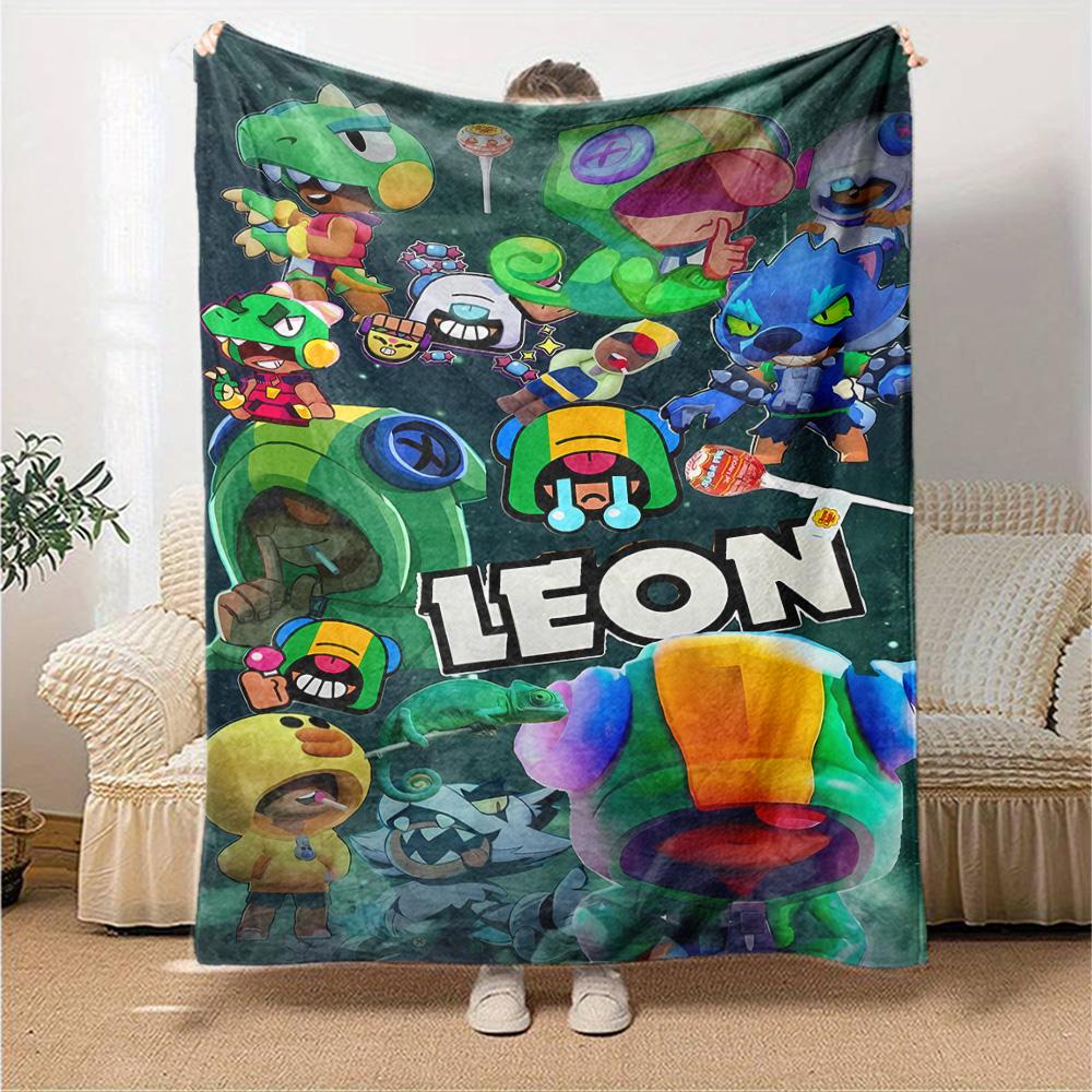 Brawl Stars Blanket Ultra-Soft Great for Office Livingroom Office Chair All-Season Use Warmthful Decor Gifts For Family Or Friends