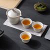 Light Luxury Ruyao Open Piece Travel Tea Set Outdoor Portable A Pot of Three Cups of High-end Business Gifts