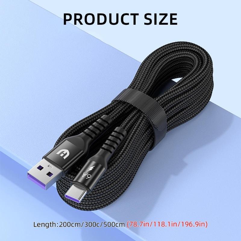 Кабель USB — USB C Кабель USB — Type C Быстрая зарядка Нейлоновая оплетка Кабель для передачи данных и синхронизации Кабель для зарядки USB C