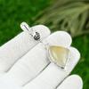 Natural Golden Rutile Gemstone Jewelry 925 Sterling Silver Pendant For Women