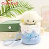 Cup Cute Cartoon Design Sheep Plush Toy Doll Children Crossbody Bag For Gift