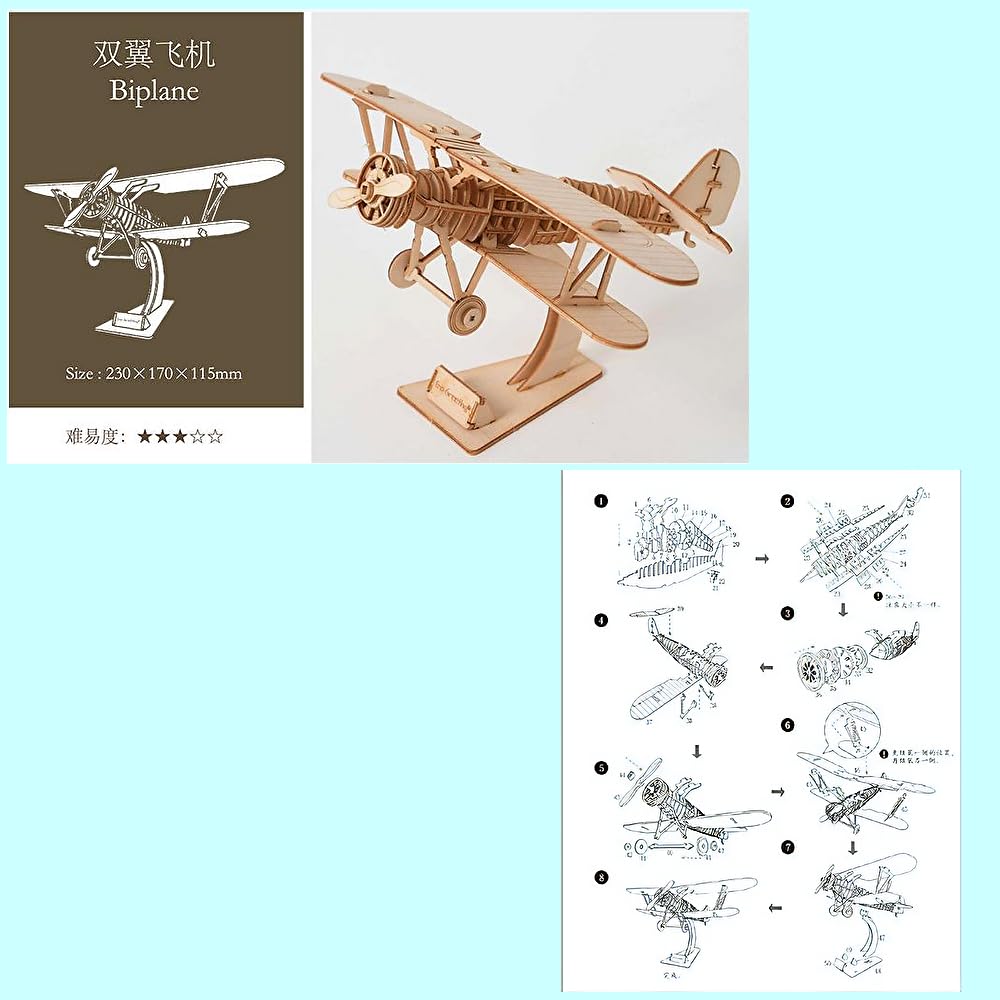 TOKIX 3D Craft Kit, 3D Craft Kit, Airplane