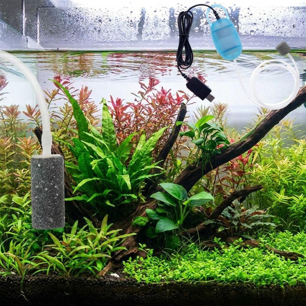Mini Fish Tank Oxygen Pump Portable Aquarium Aerator Fish Tank Aerator USB Oxygenator Fish Tank