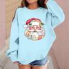 Children's Fashionable Casual Long-sleeved Loose Christmas Print Pullover Sweatshirt