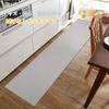 Wipeable Kitchen 6mm Memory No Washing PVC Kitchen Cushioned PVC Easy to Stays in Wipeable Kitchen Soft to Walk Gray Mat, 60x240cm, Thick, Foam,
