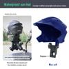Godll Motorcycle Sunshade Men's Phone Holder & Rain Shield Helmet