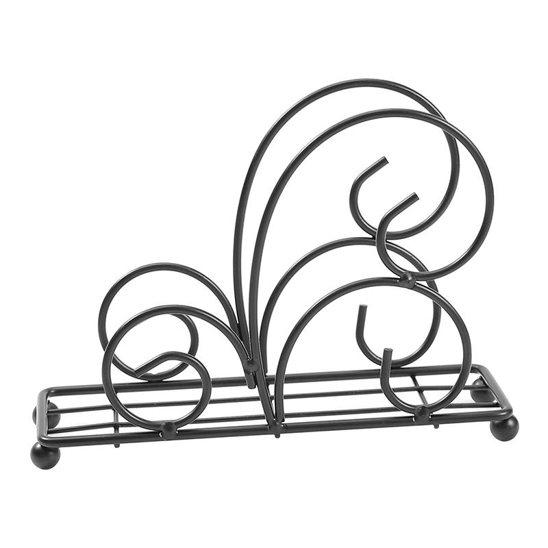 Металлический держатель для салфеток, экономящий место, скандинавский стиль, отдельно стоящий органайзер для бумаг на стол, утолщенная нескользящая стойка для хранения салфеток, дом