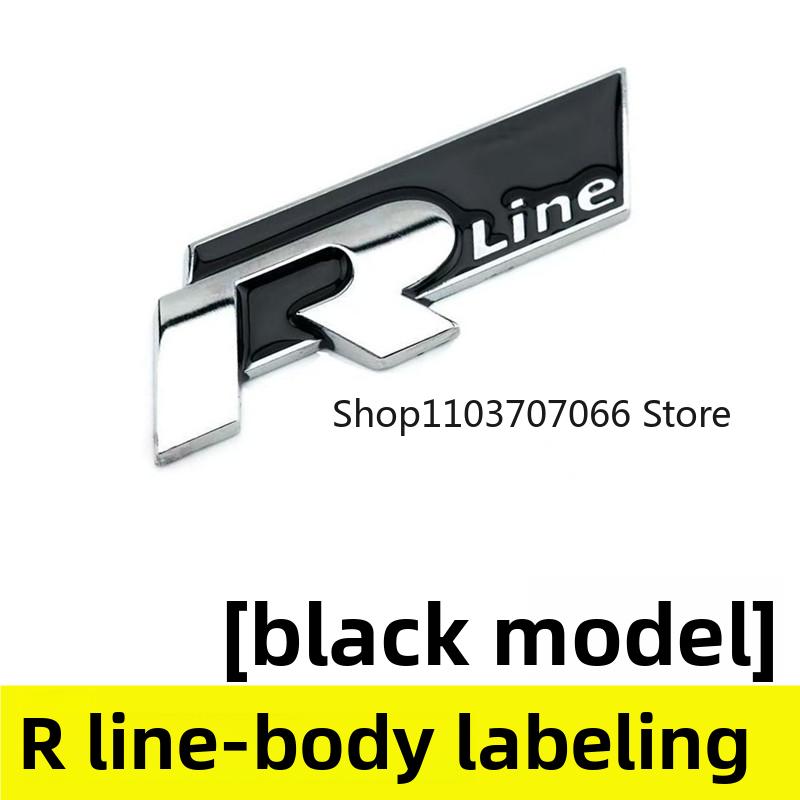 Volkswagen MK4 Metal Logo R Emblem Letters Car Front Grille Badge Rear Trunk Sticker For Volkswagen GolfR Tiguan Tiguan Allspace Passat Variant