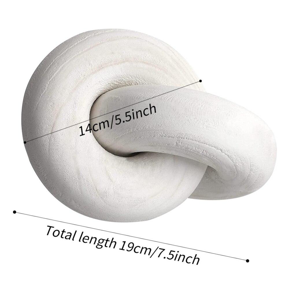 Handmade Wood Chain Decoration for Living Room Farmhouse Coffee Table Decor Living Room Decor Fireplace Shelf Decor