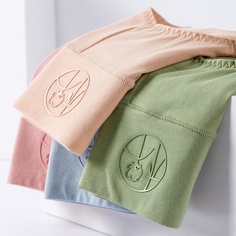 3 Pieces Female Panties New Women's Pure Cotton Underwear Fashionable Solid Color Underwear Ladies' Panties