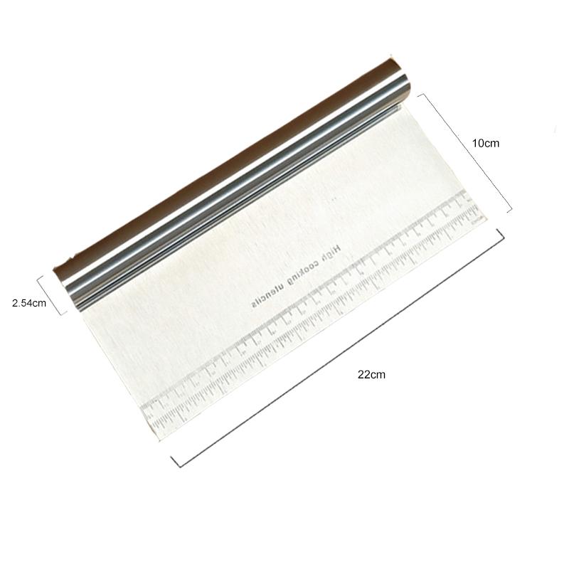 Скребок для теста из нержавеющей стали, резак для выпечки кондитерских изделий, скребок для теста для пиццы, резак для резки торта, кухонные аксессуары