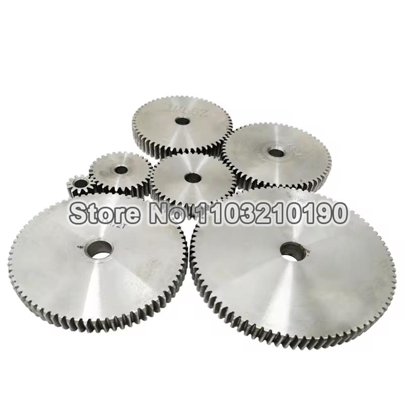 1 Modulu 1M Spur Gear 90 95 96 98 100 110 12 130 140 150Teeth Cylindrical Pinion Gear Transmission Motor Parts Diameter 14-152mm