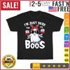 I'm Just Here For The Boos Funny Halloween Vintage T Shirt Men Women Fashion NEW