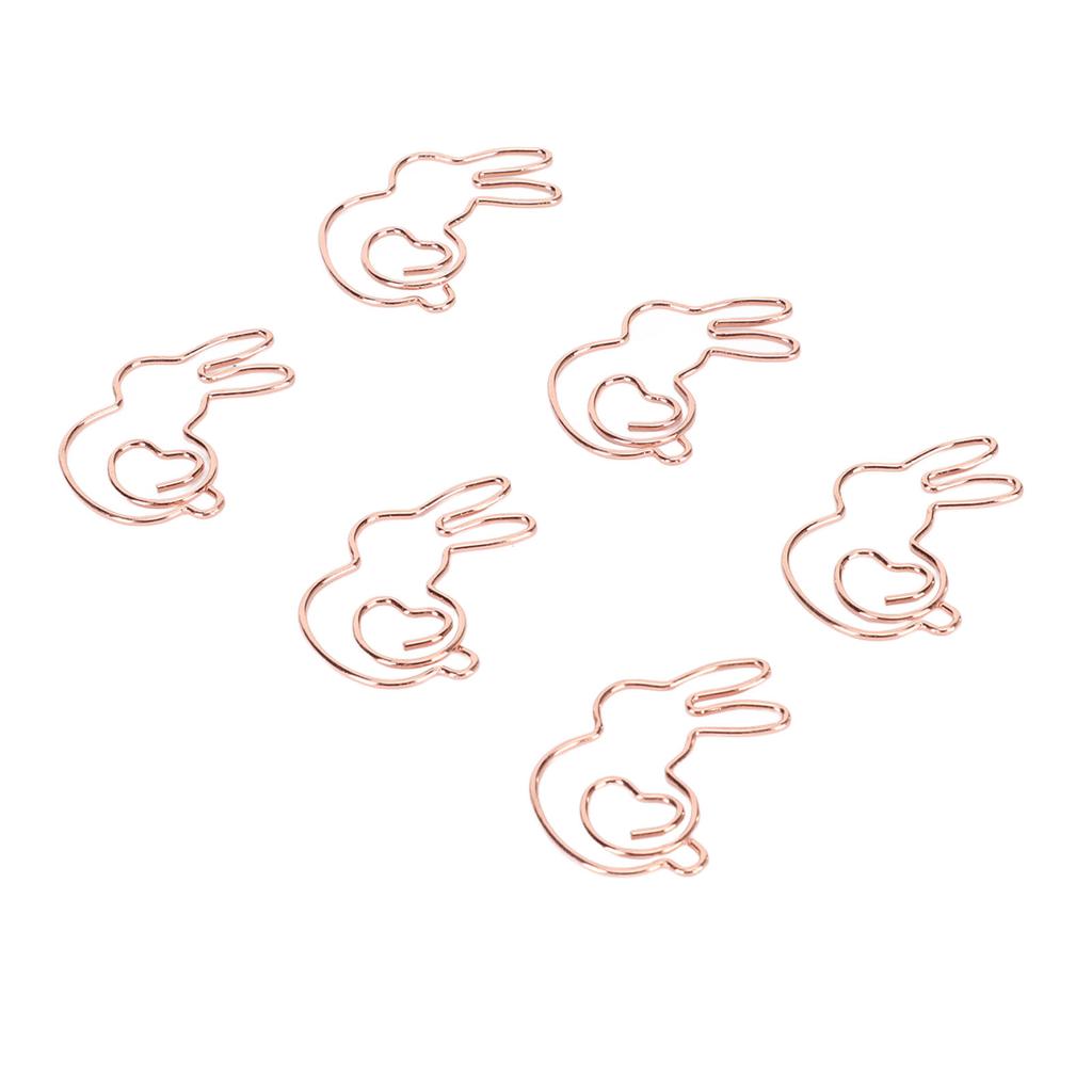 160 шт. детские скрепки в стиле кролика, сглаживающие прочные металлические изысканные золотые милые скрепки для 