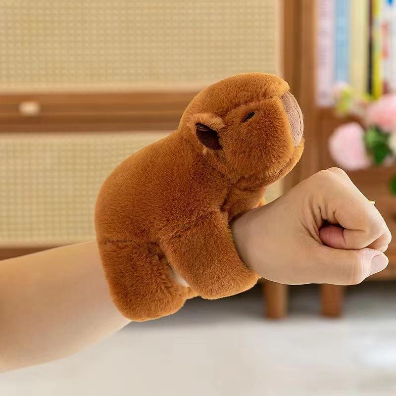 Kapibala Pony Ring Bracelet Capybara Doll Plush Toy Creative Bicycle Doll Entertainment Funny Grab Machine