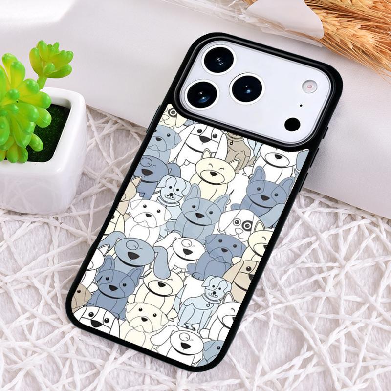 Милый коллаж из щенков Чехол для телефона для iPhone 17 Air 16 15 11 12 14 13 Pro Max Ударопрочный чехол