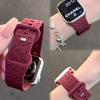 Бордовый Силиконовый Узор Кошачьей Лапки Для Ремешка S10 S9 Apple Watch 876 Поколения Se