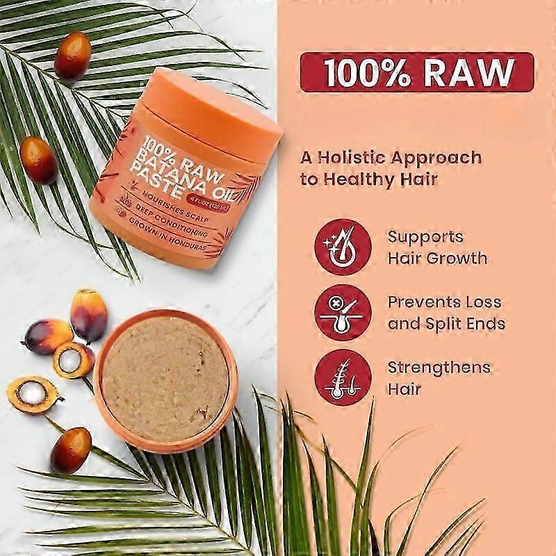 Raw Batana Oil for Hair Growth Set, Batana Hair Growth Oil + Batana Oil Hair Mask Conditioner, 100% Pure Batana from Honduras for Thick and Strong Hai