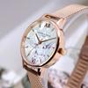 Olivia Burton Часы Winter Waterland с перламутровым циферблатом и розовой сеткой без пряжки OB16WL85