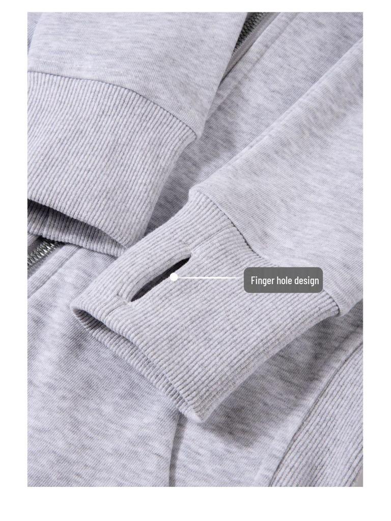 Женская приталенная куртка с капюшоном на молнии для осени/зимы 2024 - Хлопковый худи, подчеркивающий талию
