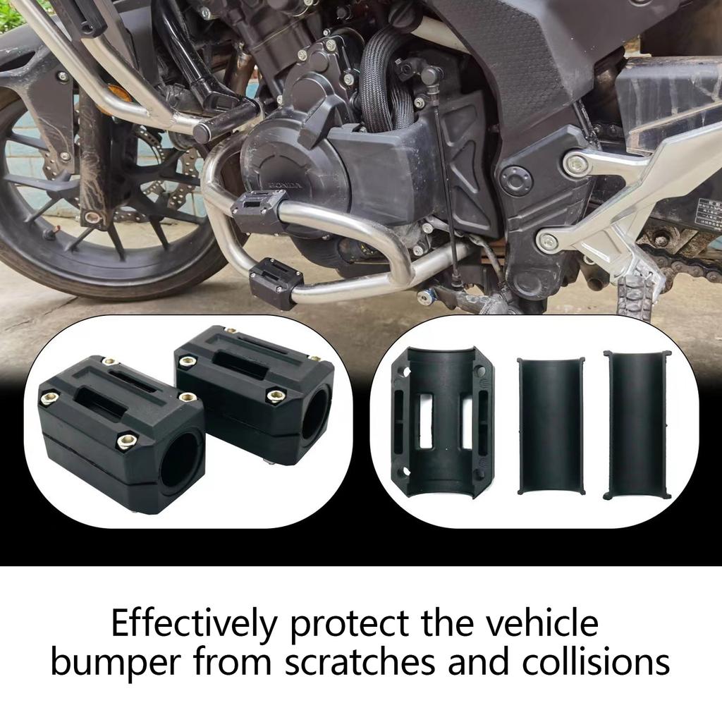 Motorcycle Bumper Blocks, Motorcycle Engine Bumper Guard Block Drop Protection for 22mm 25mm 28mm