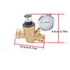 RVs Water Pressure Regulator 0-100 PSI 3/4 Inch Vehicle Inlet Screen Filter Adjustable Reducer Valve Plumbing Accessory